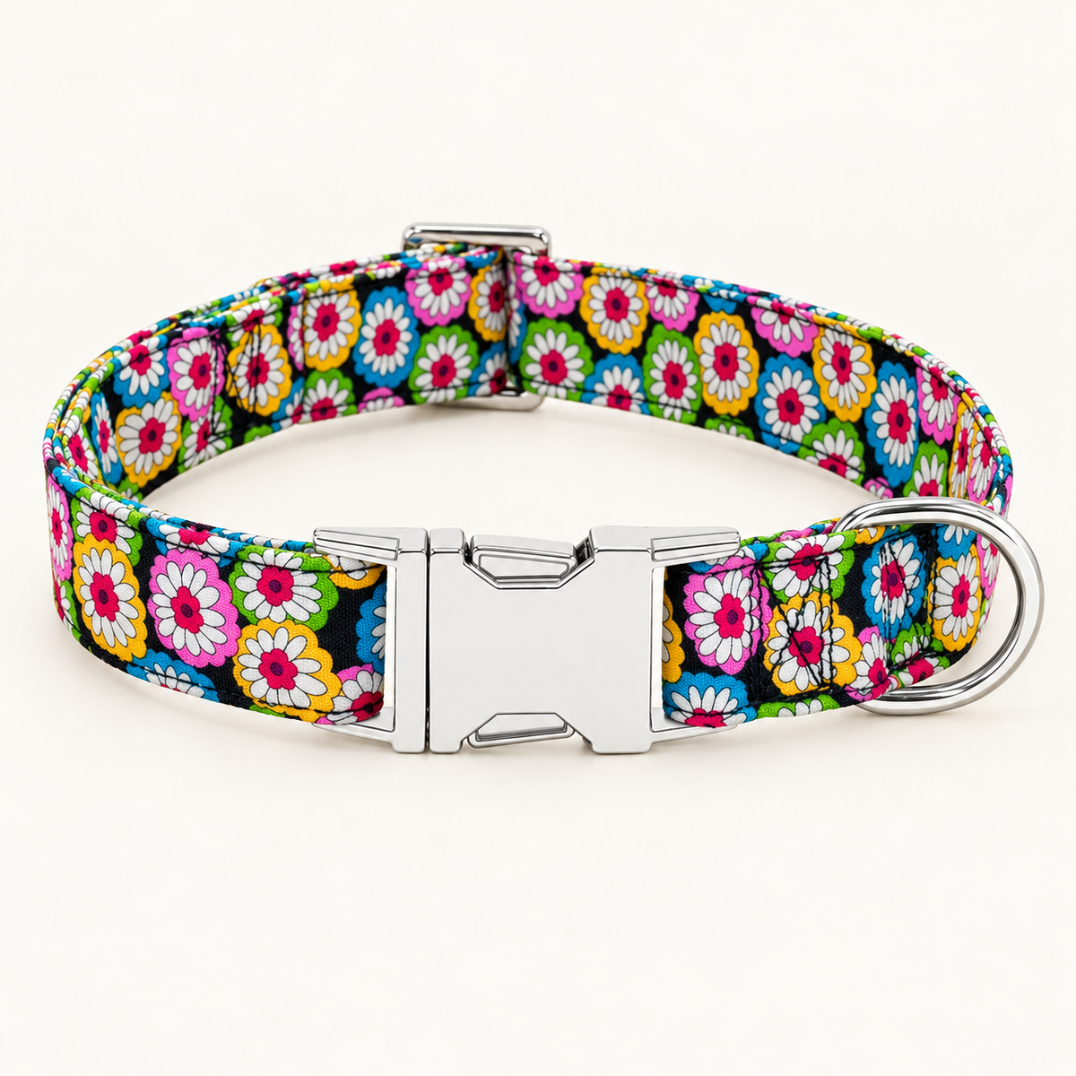 Collier pour chien réglable floral