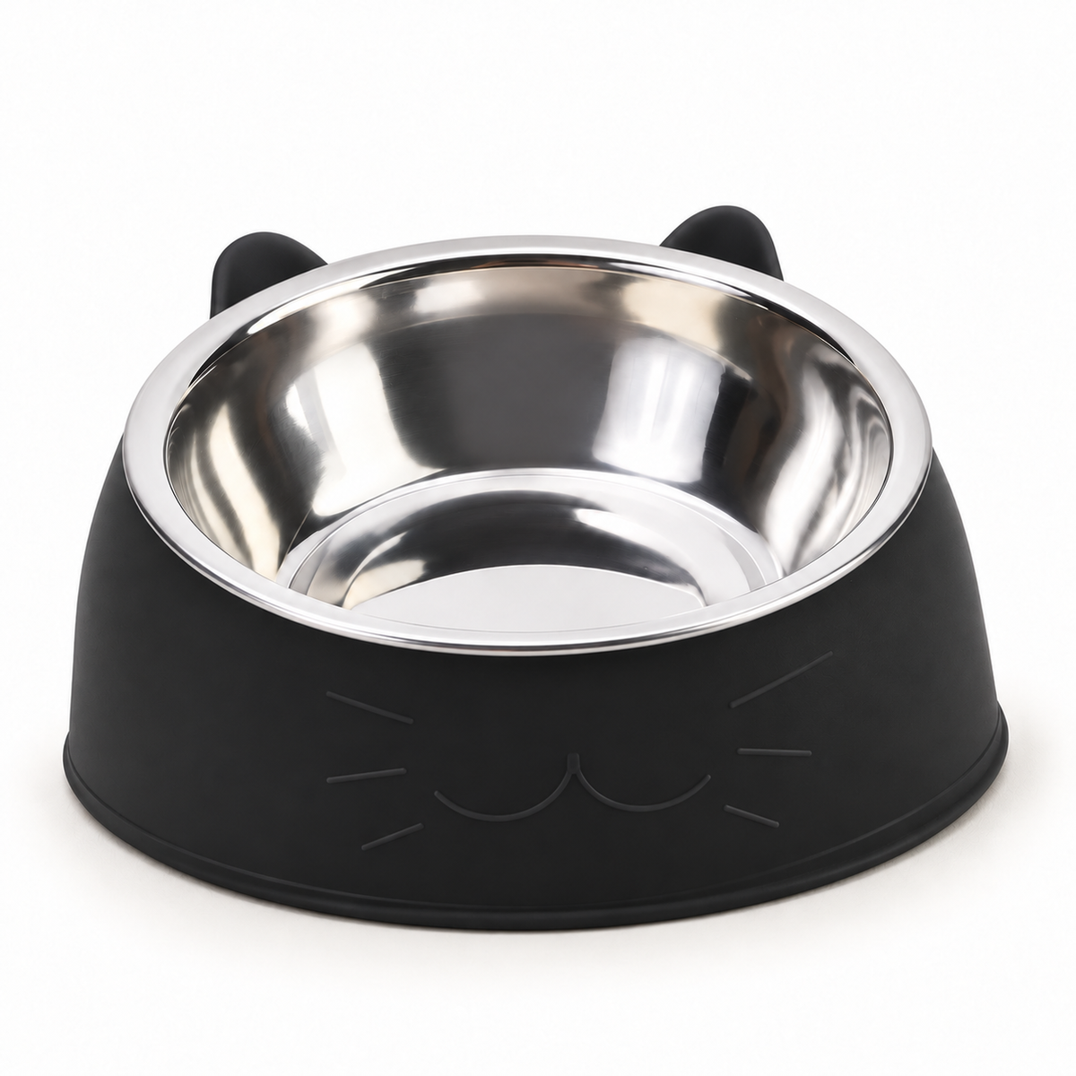 Gamelle inclinée pour chien avec bol en inox
